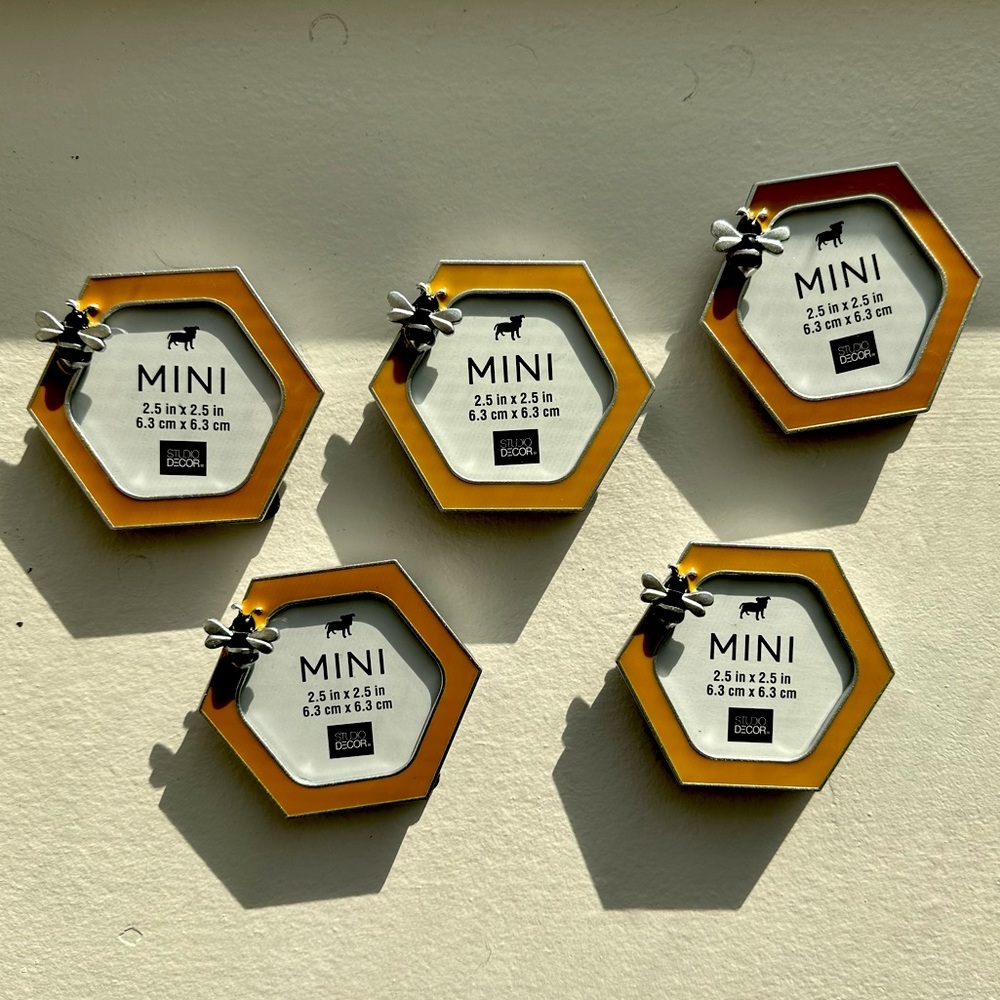Mini picture frames set of 5